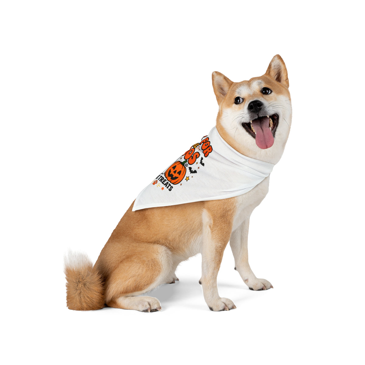Here For The Boos & Treats Halloween Pet Bandana
