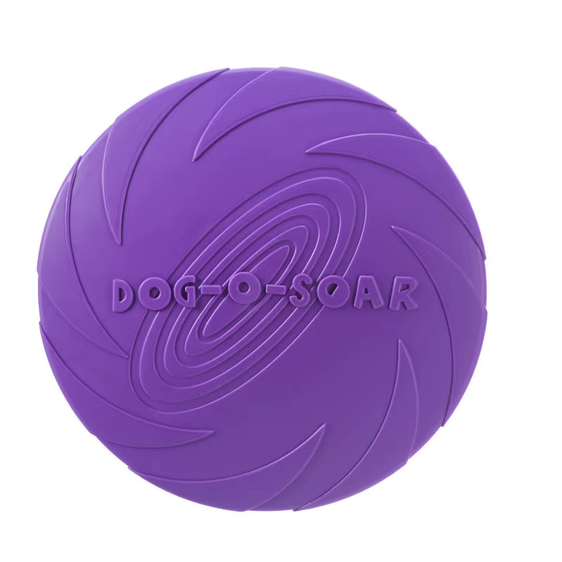Interactive Silicone Flying Disc for Dogs – Chew-Resistant Fetch & Training Toy