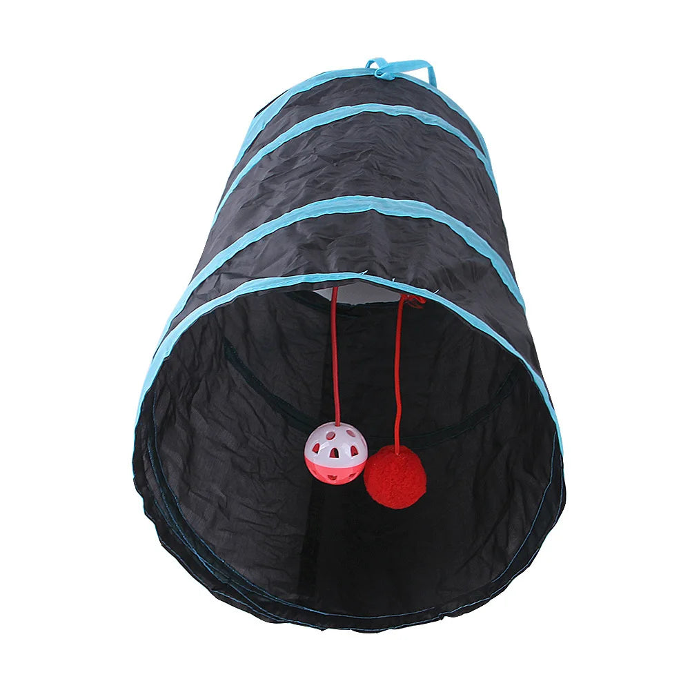 Foldable Cat Tunnel Toy – S-Shape & Y-Shape for Indoor Play