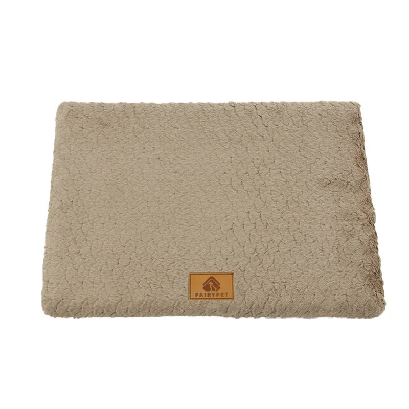 Orthopedic Memory Foam Dog Bed – Waterproof, Washable Faux Fur Cover with Anti-Slip Bottom
