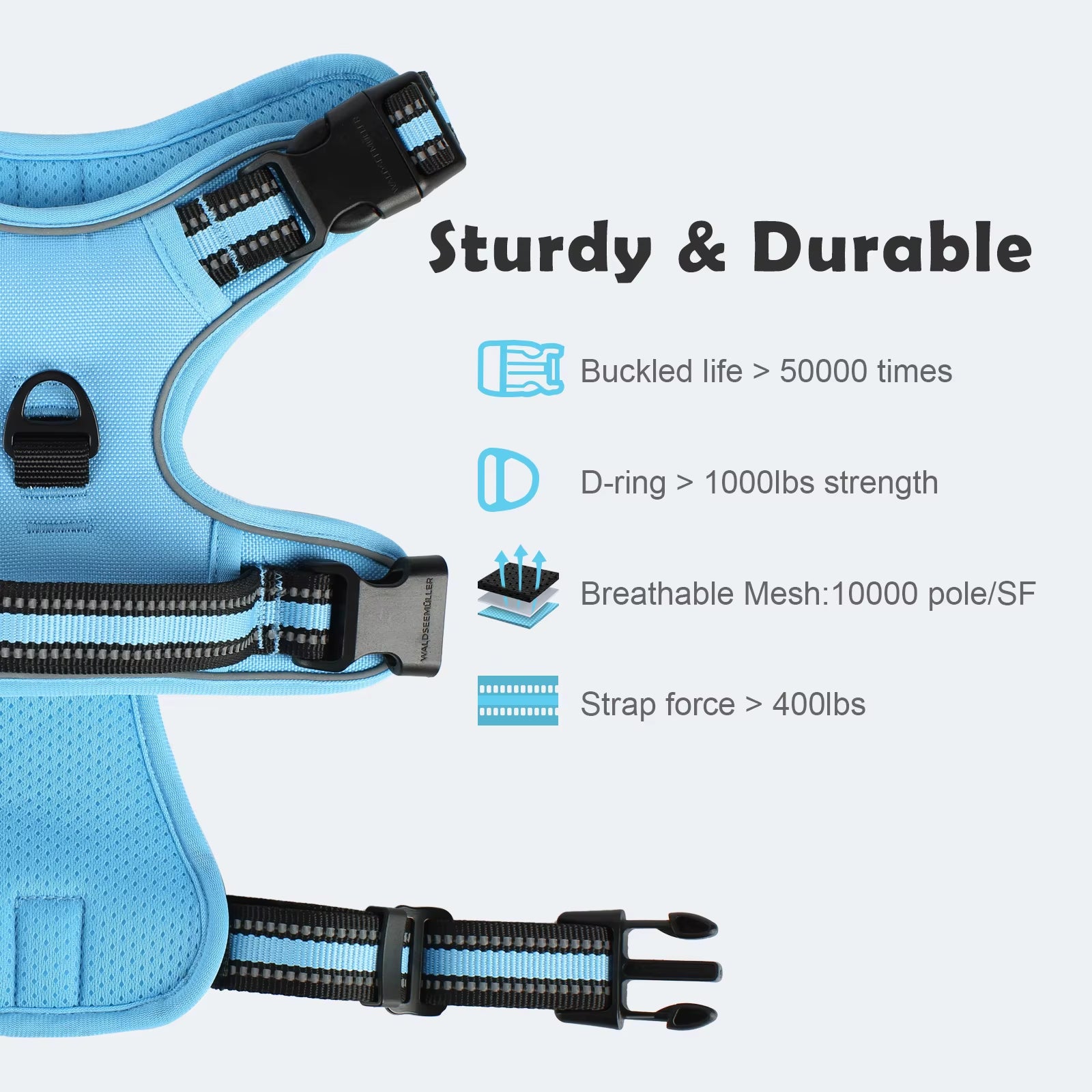 No-Pull Dog Harness & Leash Combo – Reflective, Escape-Proof Vest