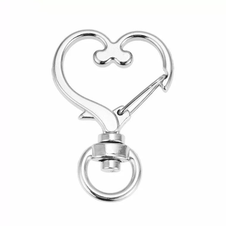 Shaped Heart Dog Button Accessories Metal