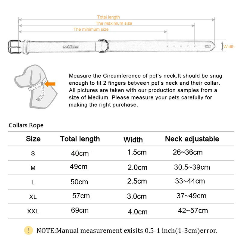 Nylon Dog Collar – Adjustable Solid Collar for All Sizes