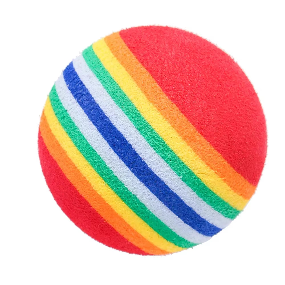 Rainbow EVA Ball Cat & Dog Toy – Soft, Lightweight & Durable