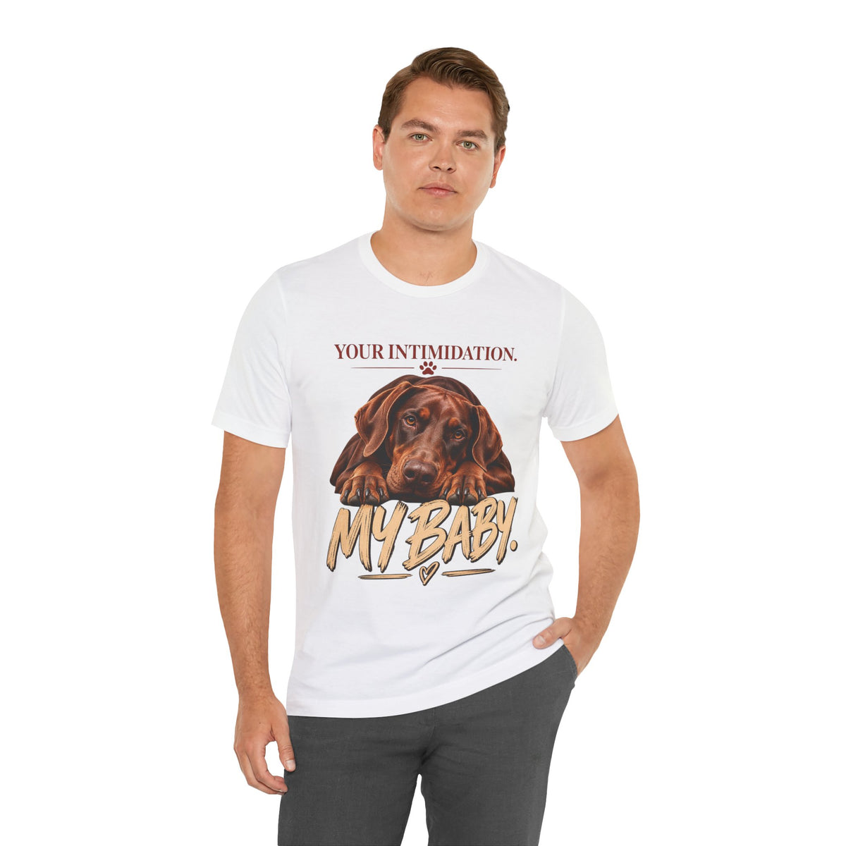 Your Intimidation My Baby Red Doberman Unisex Graphic Tee