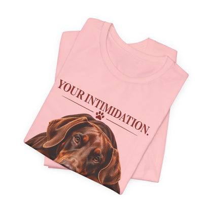 Your Intimidation My Baby Red Doberman Unisex Graphic Tee