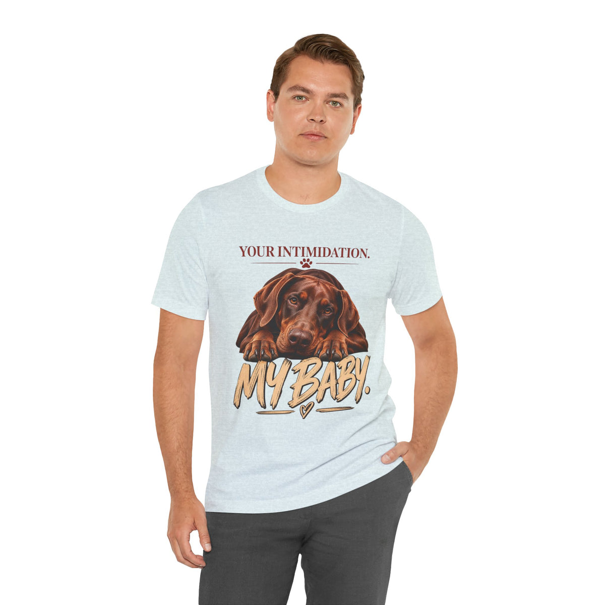 Your Intimidation My Baby Red Doberman Unisex Graphic Tee