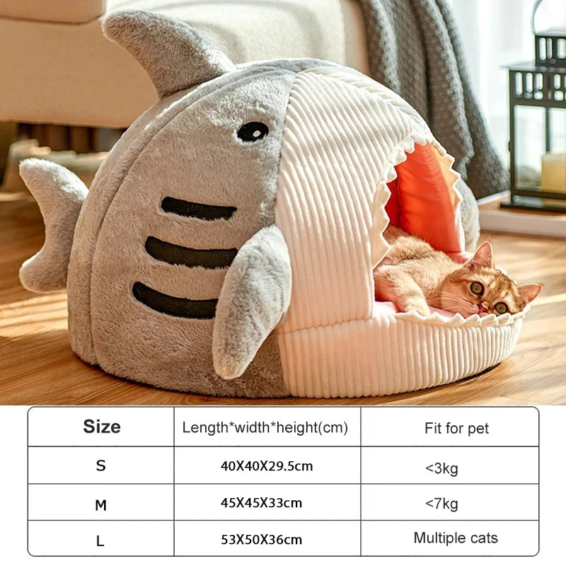 Cozy Cave Cat Bed – Warm Enclosed Nest for Cats & Small Dogs
