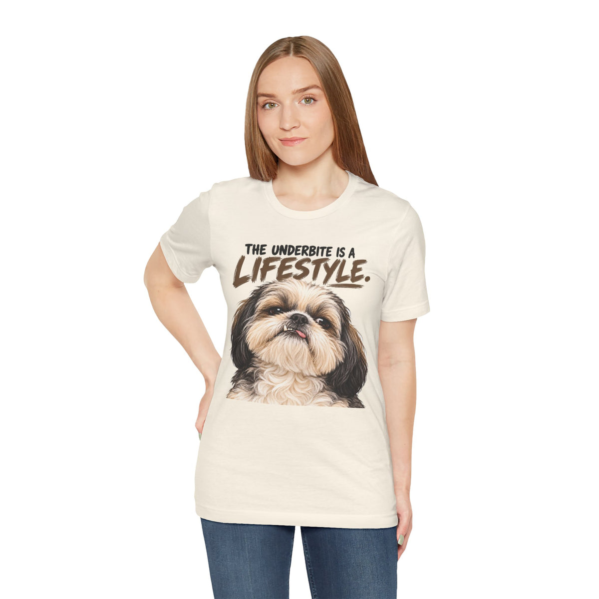 The Underbite Is A Lifestyle Shih Tzu Graphic T-Shirt