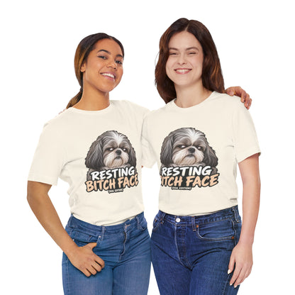 Resting Bitch Face Dog Edition Shih Tzu Graphic T-Shirt