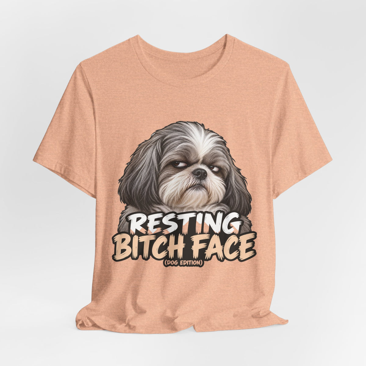 Resting Bitch Face Dog Edition Shih Tzu Graphic T-Shirt