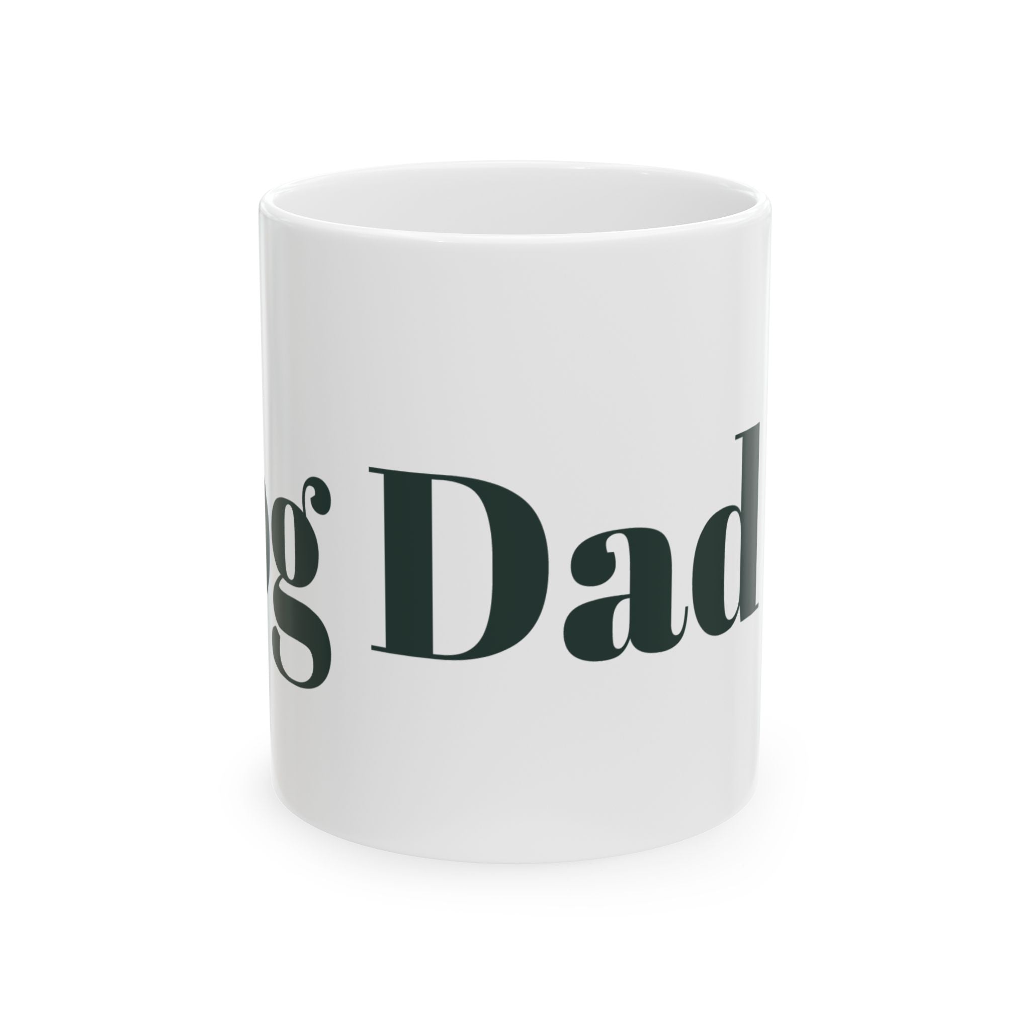 Dog Dad Ceramic Mug — Paw Print Coffee Cup for Pet Lovers (11oz & 15oz)