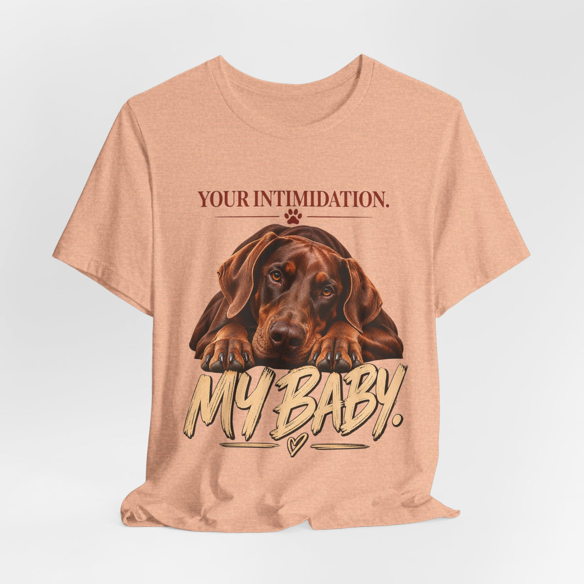 Your Intimidation My Baby Red Doberman Unisex Graphic Tee