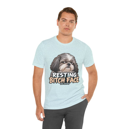 Resting Bitch Face Dog Edition Shih Tzu Graphic T-Shirt