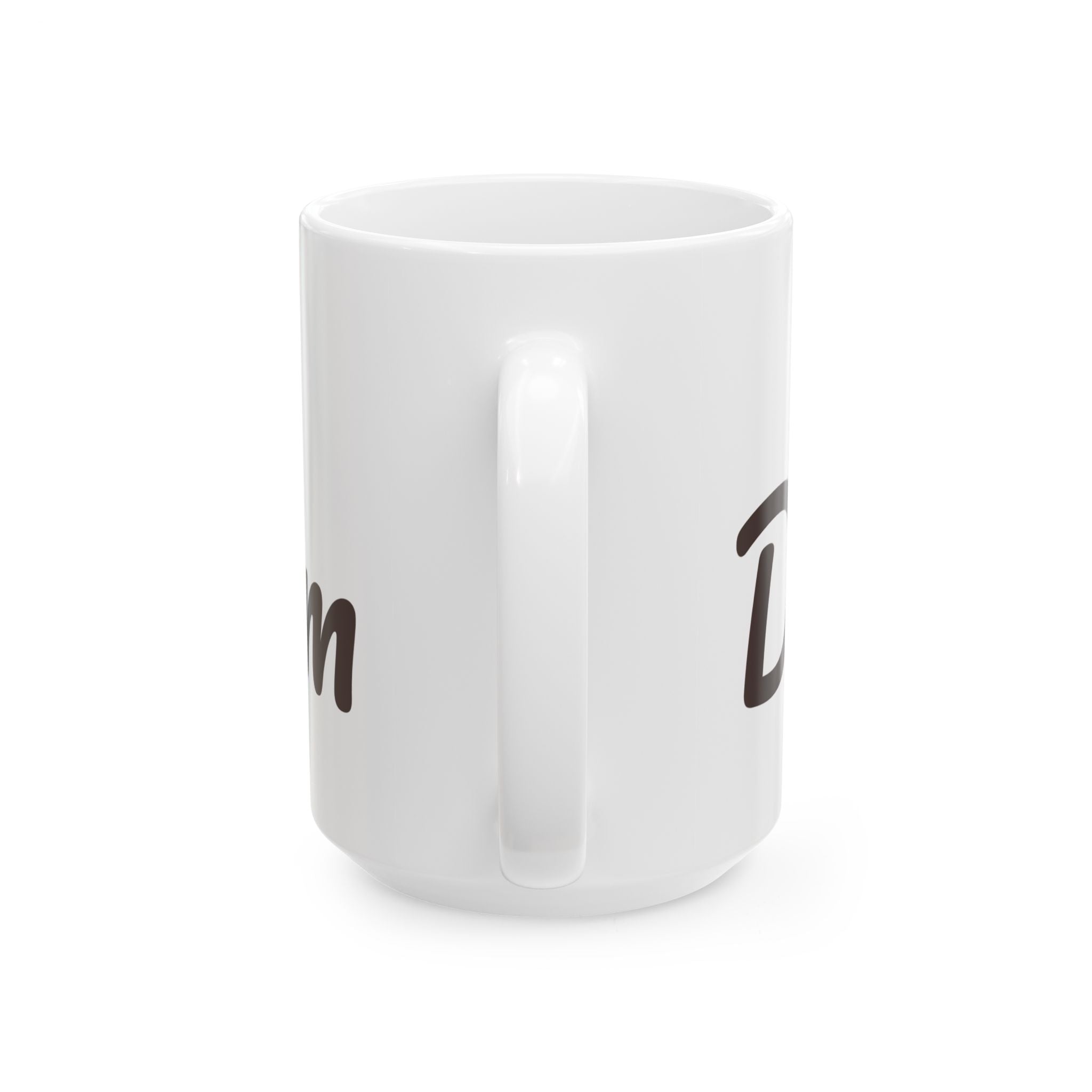 Dog Mom Ceramic Mug — Cute Paw Print Coffee Cup (11oz & 15oz)