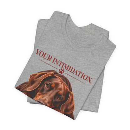 Your Intimidation My Baby Red Doberman Unisex Graphic Tee