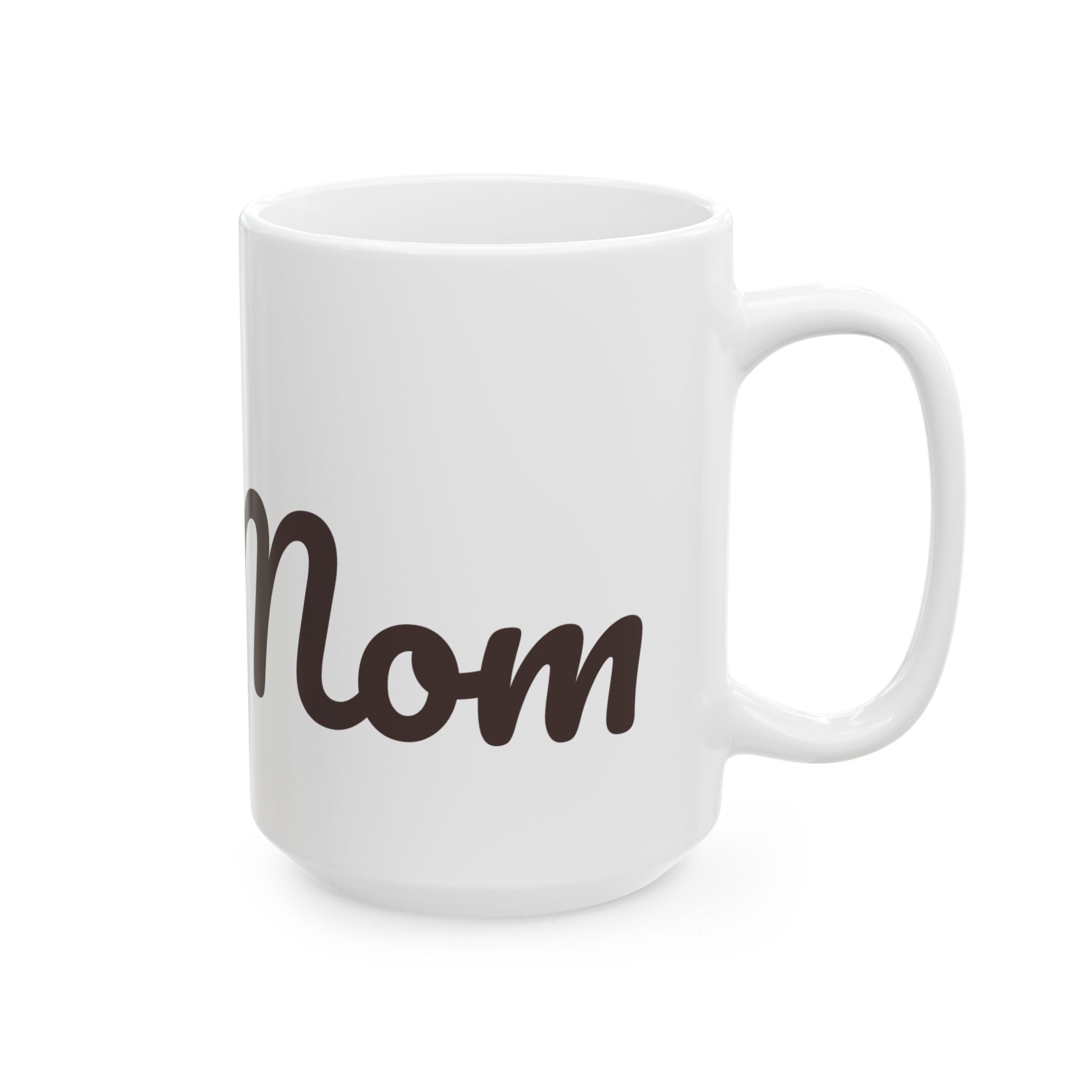 Dog Mom Ceramic Mug — Cute Paw Print Coffee Cup (11oz & 15oz)