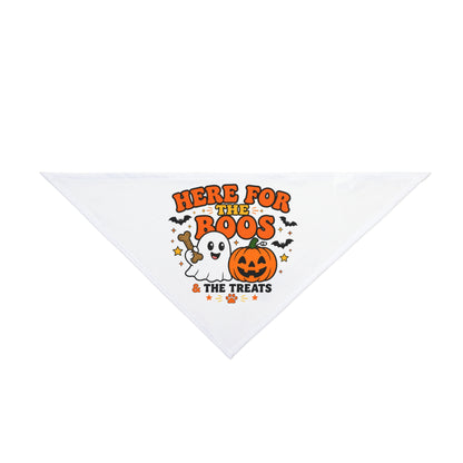 Here For The Boos & Treats Halloween Pet Bandana