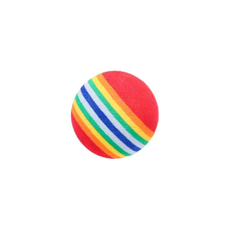 Rainbow EVA Ball Cat & Dog Toy – Soft, Lightweight & Durable