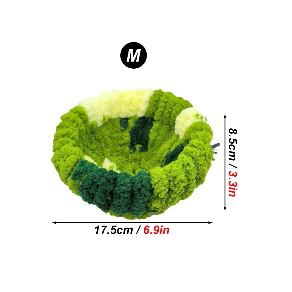 Cozy Plush Bird Sleeping Nest – Warm Cage Bed for Small Birds