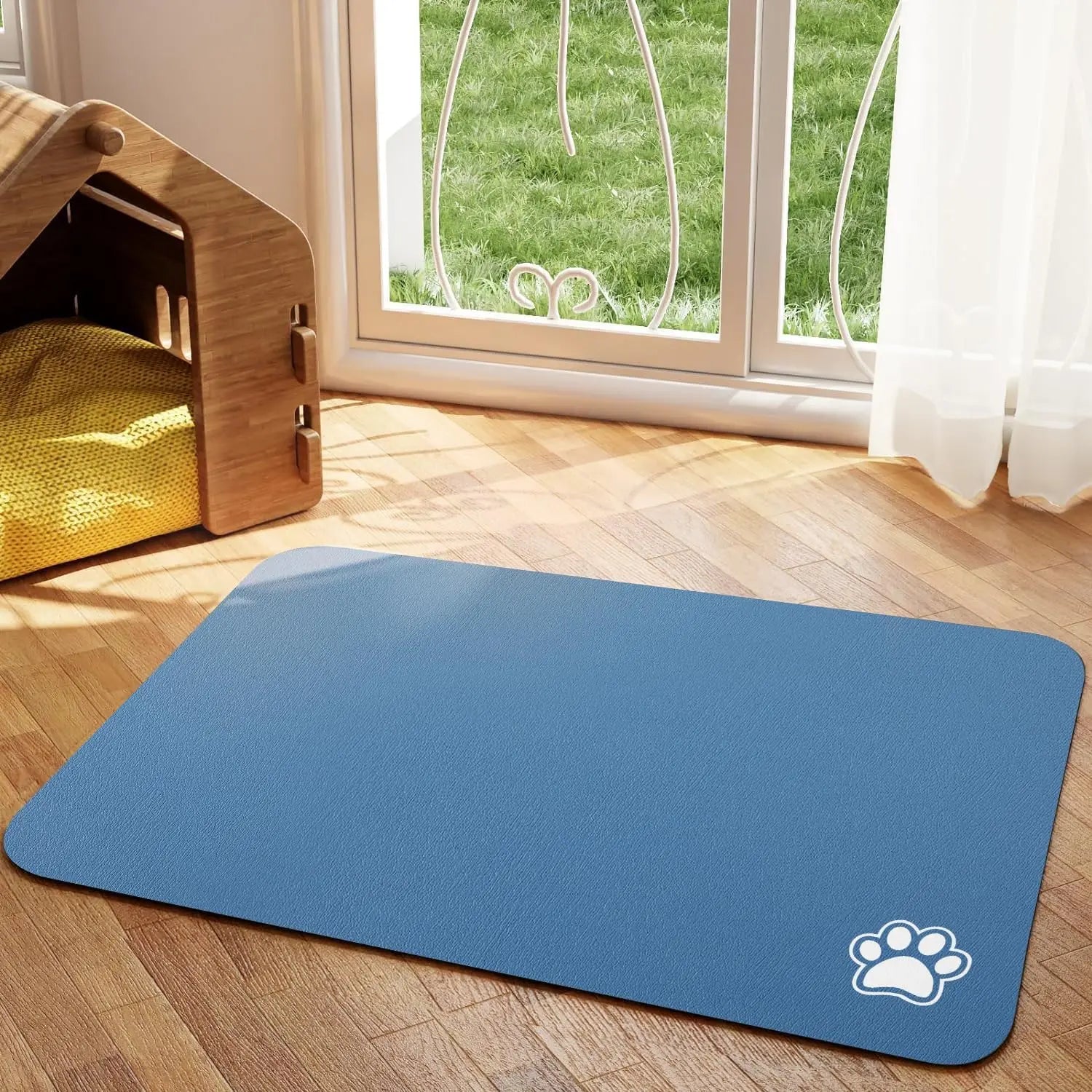 Absorbent Pet Feeding Mat – Non-Slip, Waterproof & Quick-Dry for Dogs & Cats