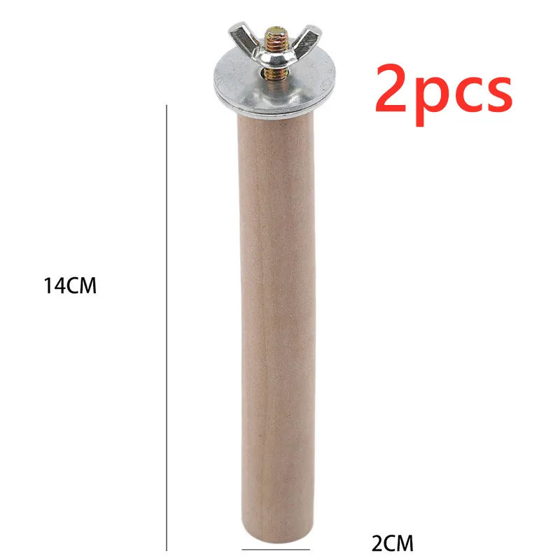 1/2Ps Parrot Pet Raw Standing Stick Wood Hanging Stand Racktoy Sticksstand Parakeet Branch Perches Forbird Cage Bar Pet Supplies
