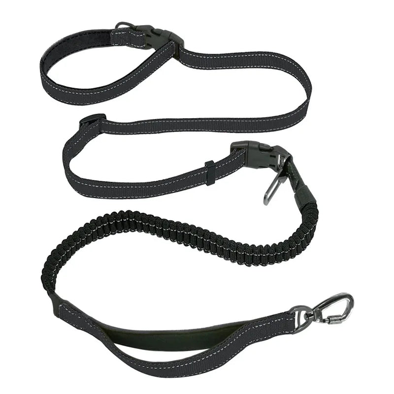 Hands-Free Bungee Dog Leash 6-in-1 – Adjustable Waist Lead