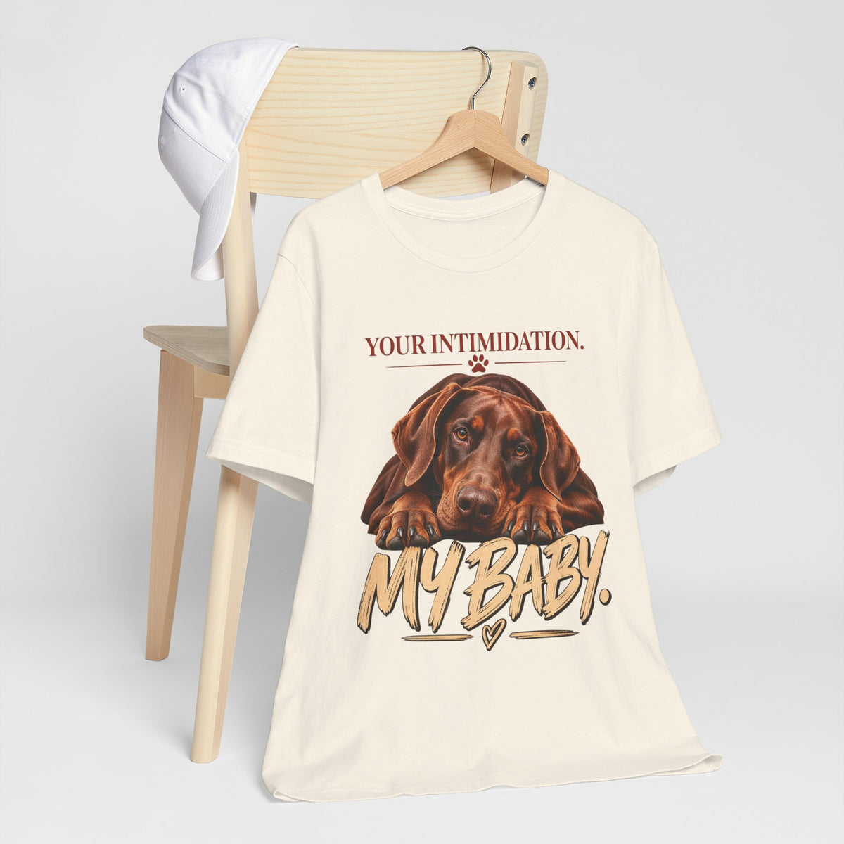 Your Intimidation My Baby Red Doberman Unisex Graphic Tee