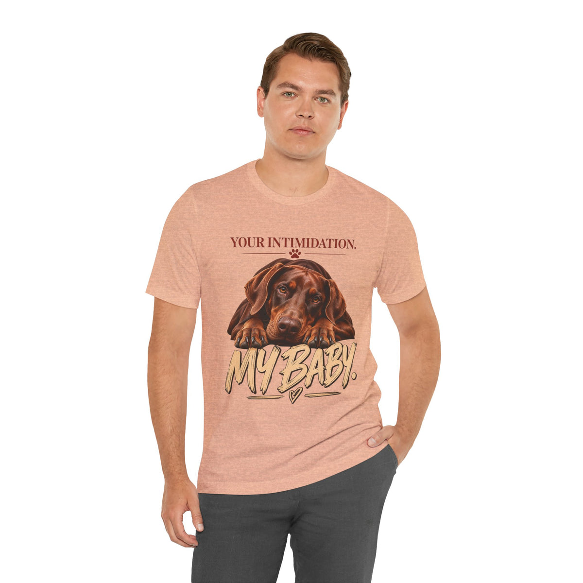 Your Intimidation My Baby Red Doberman Unisex Graphic Tee