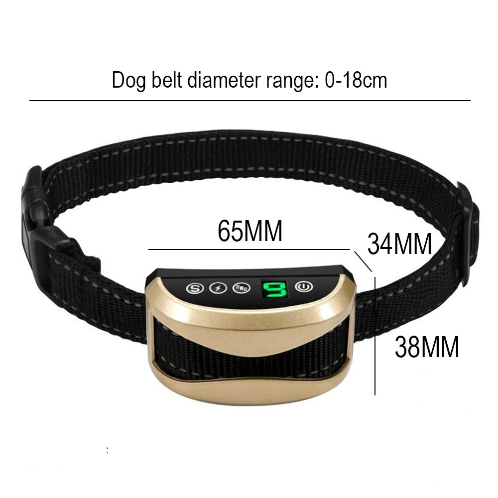 Anti-Bark Dog Collar – Rechargeable Training Collar, 3 Modes