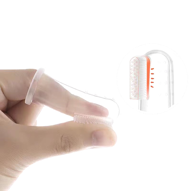 Silicone Finger Toothbrush for Dogs & Cats – 3-Pack
