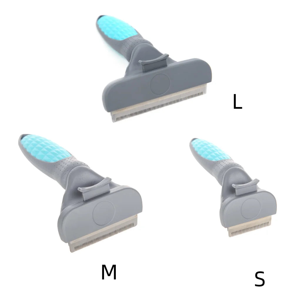 Double-Sided Deshedding & Dematting Rake for Dogs & Cats – Extra Wide