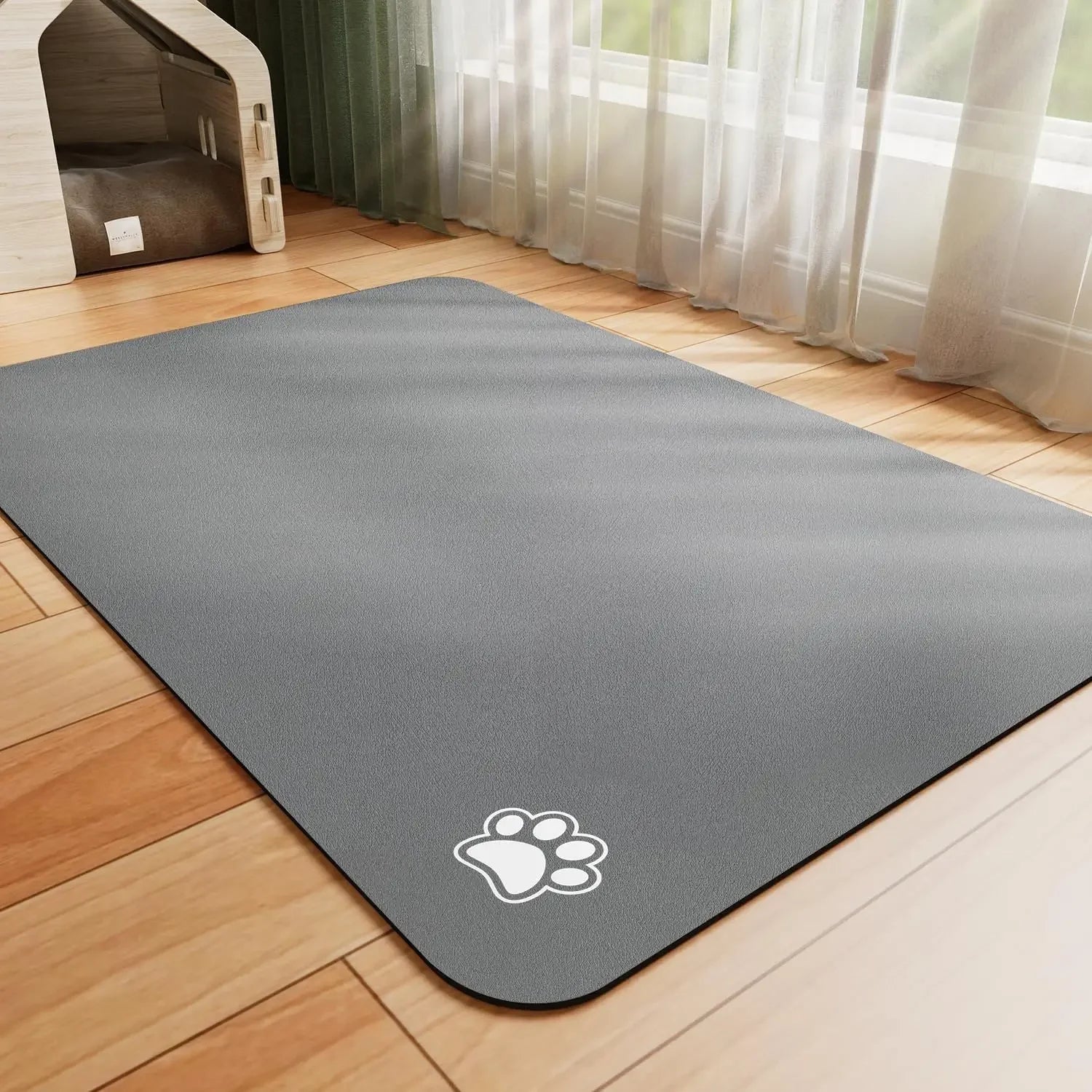 Absorbent Pet Feeding Mat – Non-Slip, Waterproof & Quick-Dry for Dogs & Cats