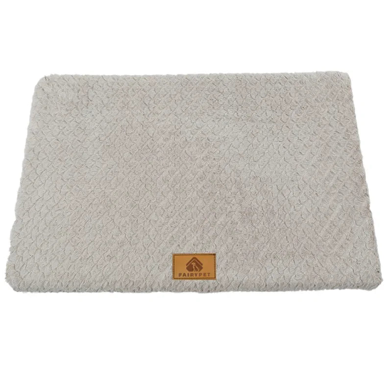 Orthopedic Memory Foam Dog Bed – Waterproof, Washable Faux Fur Cover with Anti-Slip Bottom