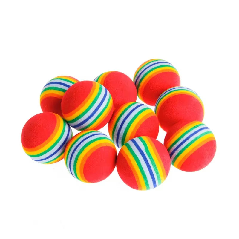 Rainbow EVA Ball Cat & Dog Toy – Soft, Lightweight & Durable