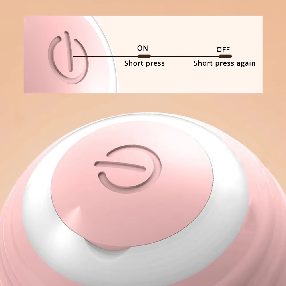 Smart Interactive Cat Toy Ball – Rechargeable Automatic Moving Toy