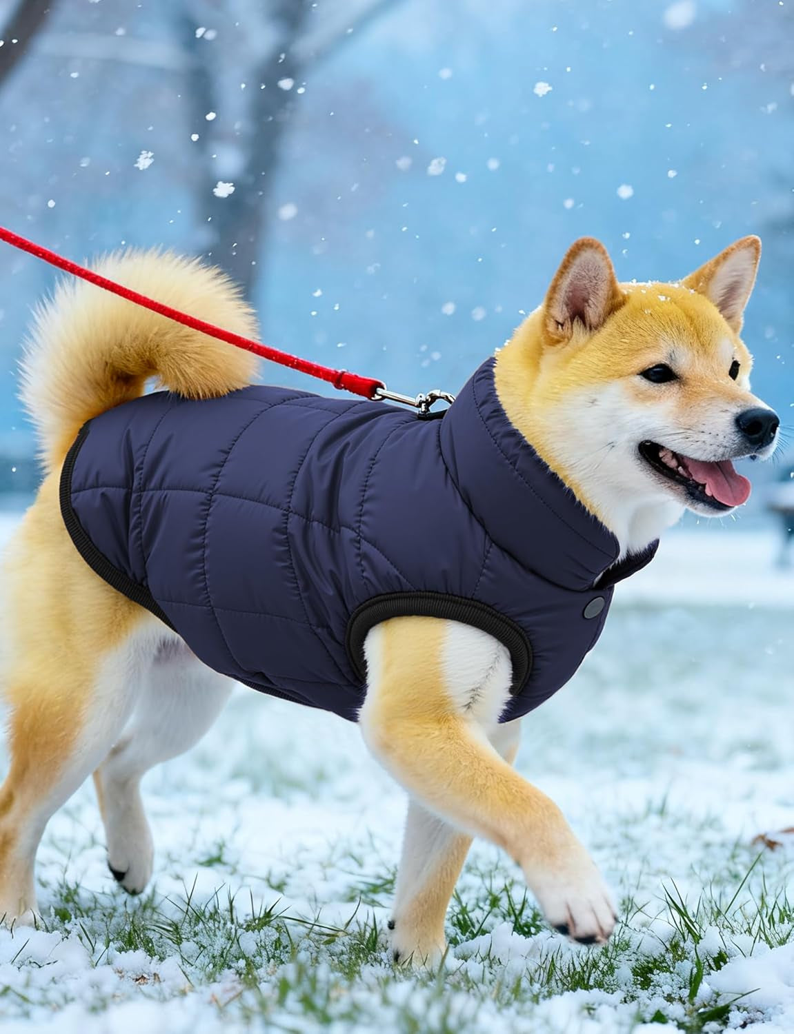 Waterproof Winter Dog Jacket with Fleece