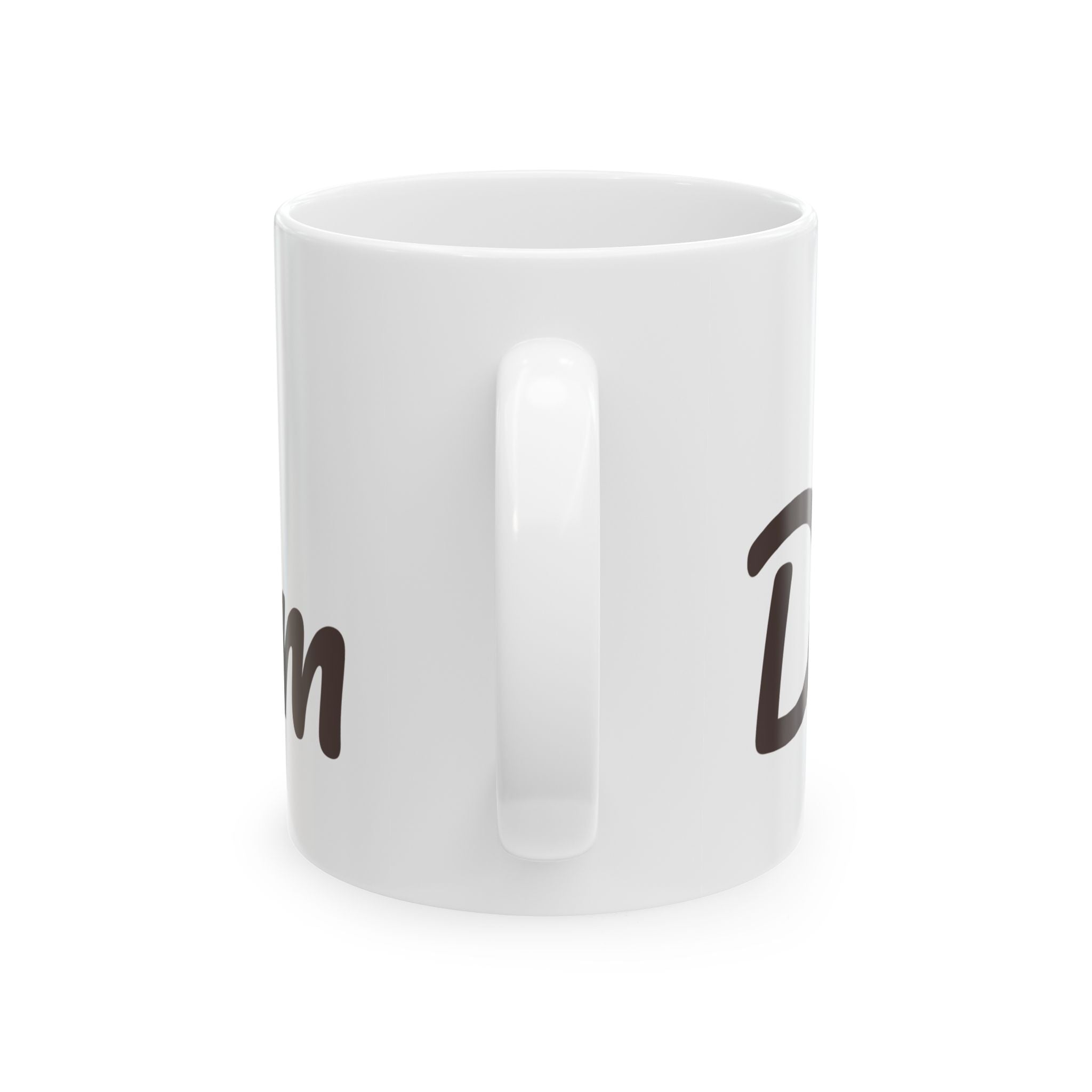 Dog Mom Ceramic Mug — Cute Paw Print Coffee Cup (11oz & 15oz)