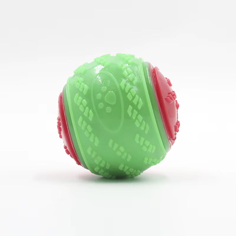 Interactive Squeaky Dog Ball – Soft TPR Chew Toy for Teeth Cleaning