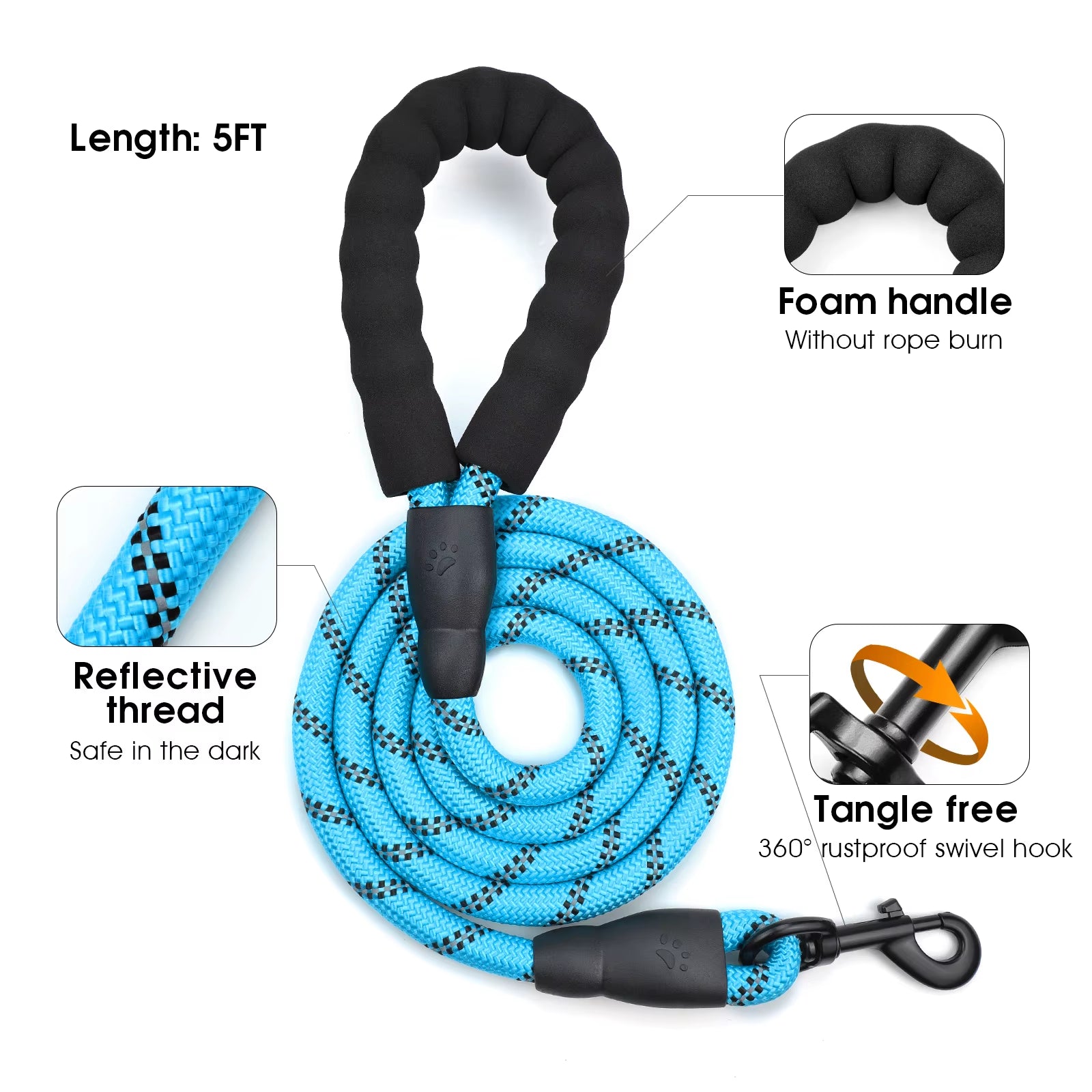 No-Pull Dog Harness & Leash Combo – Reflective, Escape-Proof Vest