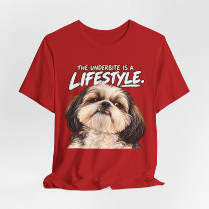 The Underbite Is A Lifestyle Shih Tzu Graphic T-Shirt