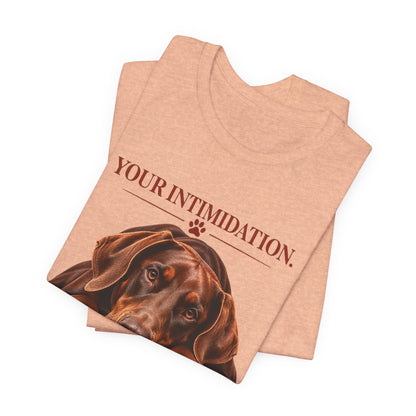 Your Intimidation My Baby Red Doberman Unisex Graphic Tee