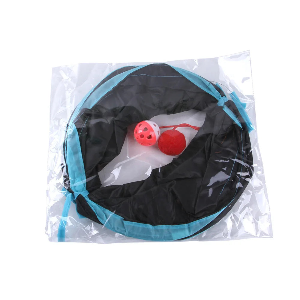 Foldable Cat Tunnel Toy – S-Shape & Y-Shape for Indoor Play