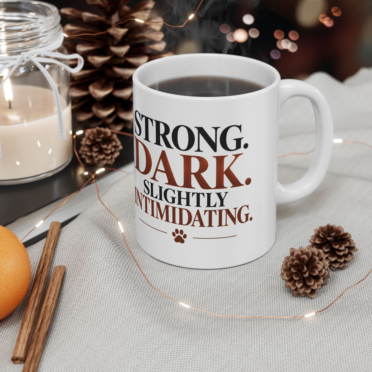I Like My Coffee Like My Doberman Strong Dark Ceramic Coffee Mug