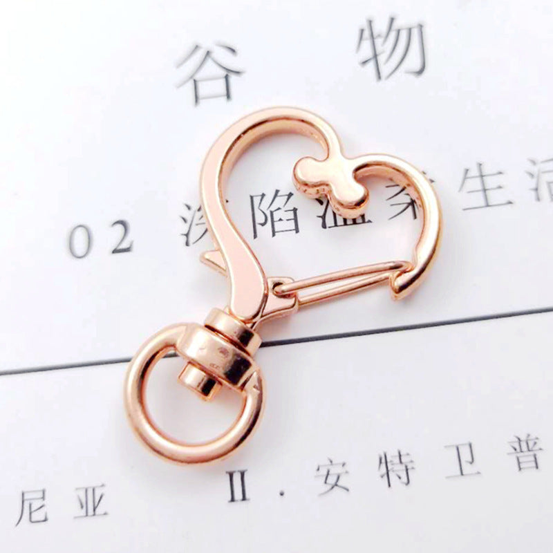 Shaped Heart Dog Button Accessories Metal