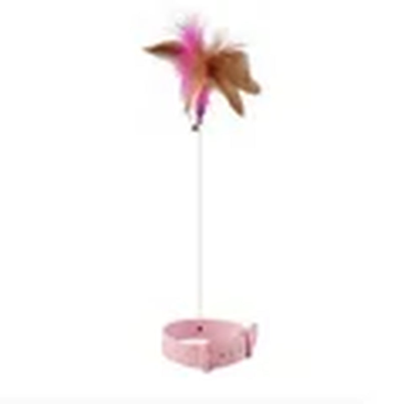 Feather Teaser Wand with Bell – Interactive Cat Toy