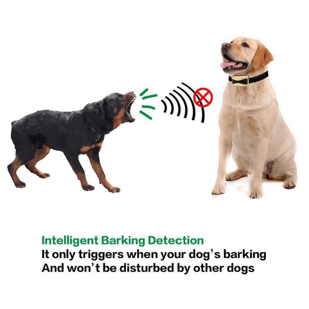 Anti-Bark Dog Collar – Rechargeable Training Collar, 3 Modes