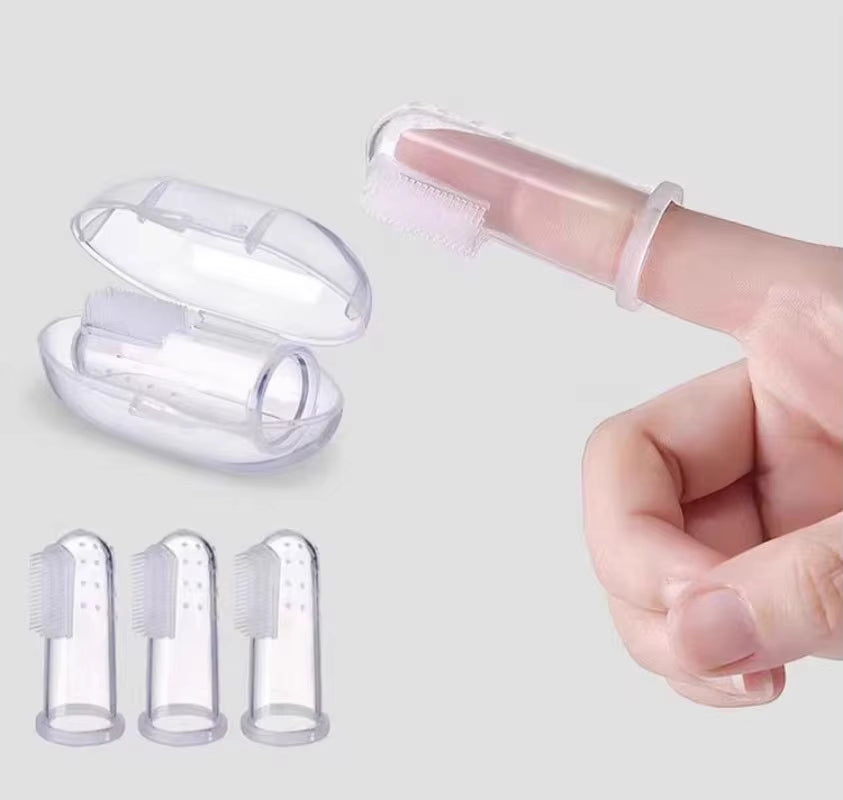 Silicone Finger Toothbrush for Dogs & Cats – 3-Pack