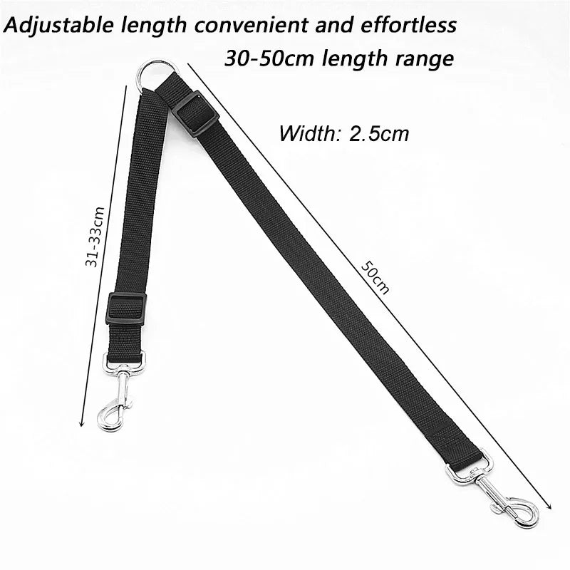2-in-1 Detachable Dog Leash Kit – Walk Two Dogs with One Handle