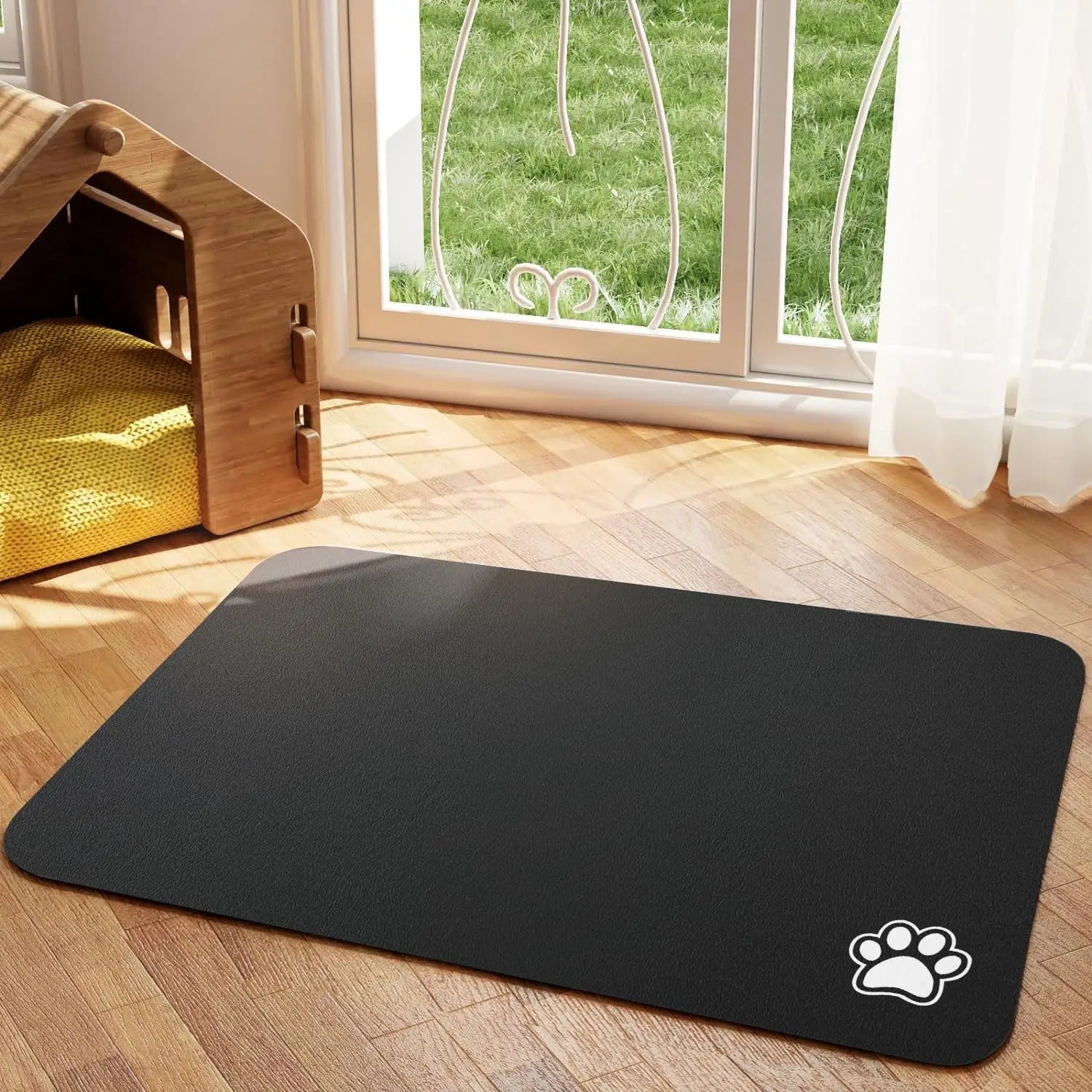 Absorbent Pet Feeding Mat – Non-Slip, Waterproof & Quick-Dry for Dogs & Cats